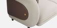 Vale Fabric 2 Seater Sofa with Leatherette Cladding in Beige Colour