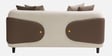 Vale Fabric 2 Seater Sofa with Leatherette Cladding in Beige Colour Vale Fabric 2 Seater Sofa with Leatherette Cladding in Beige Colour