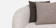 Vale Fabric 2 Seater Sofa with Leatherette Cladding in Beige Colour
