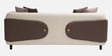 Vale Fabric 3 Seater Sofa with Leatherette Cladding in Beige Colour
