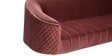 Valencia Velvet LHS Sectional Sofa in Wine Red Colour