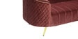 Valencia Velvet LHS Sectional Sofa in Wine Red Colour