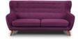 Valencia Fabric 3 Seater Sofa In Deep Sangria Colour