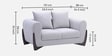 Valentini Boucl  Fabric 2 Seater Sofa in Ash Grey Colour
