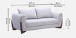 Valentini Boucl  Fabric 3 Seater Sofa in Ash Grey Colour