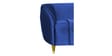 Hairo Velvet 2 Seater Sofa In Blue Colour