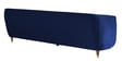 Hairo Velvet 3 Seater Sofa In Blue Colour