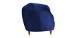 Hairo Velvet 3 Seater Sofa In Blue Colour