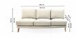 Varna White Boucle Upholstered   Sofa Set