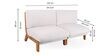Varna White Boucle Upholstered   Sofa Set