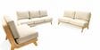 Varna Boucle Upholstered 3+2+1+1 Sofa Set In White Color
