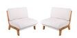 Varna White Boucle Upholstered 1+1 Seater Sofa Set
