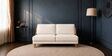 Varna White Boucle Upholstered 2 Seater Sofa Set