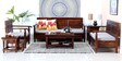 Vayaka Sheesham Wood 3 Seater Sofa With Storage In Provincial Teak Finish