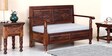 Vayaka Sheesham Wood 2 Seater Sofa With Storage In Provincial Teak Finish