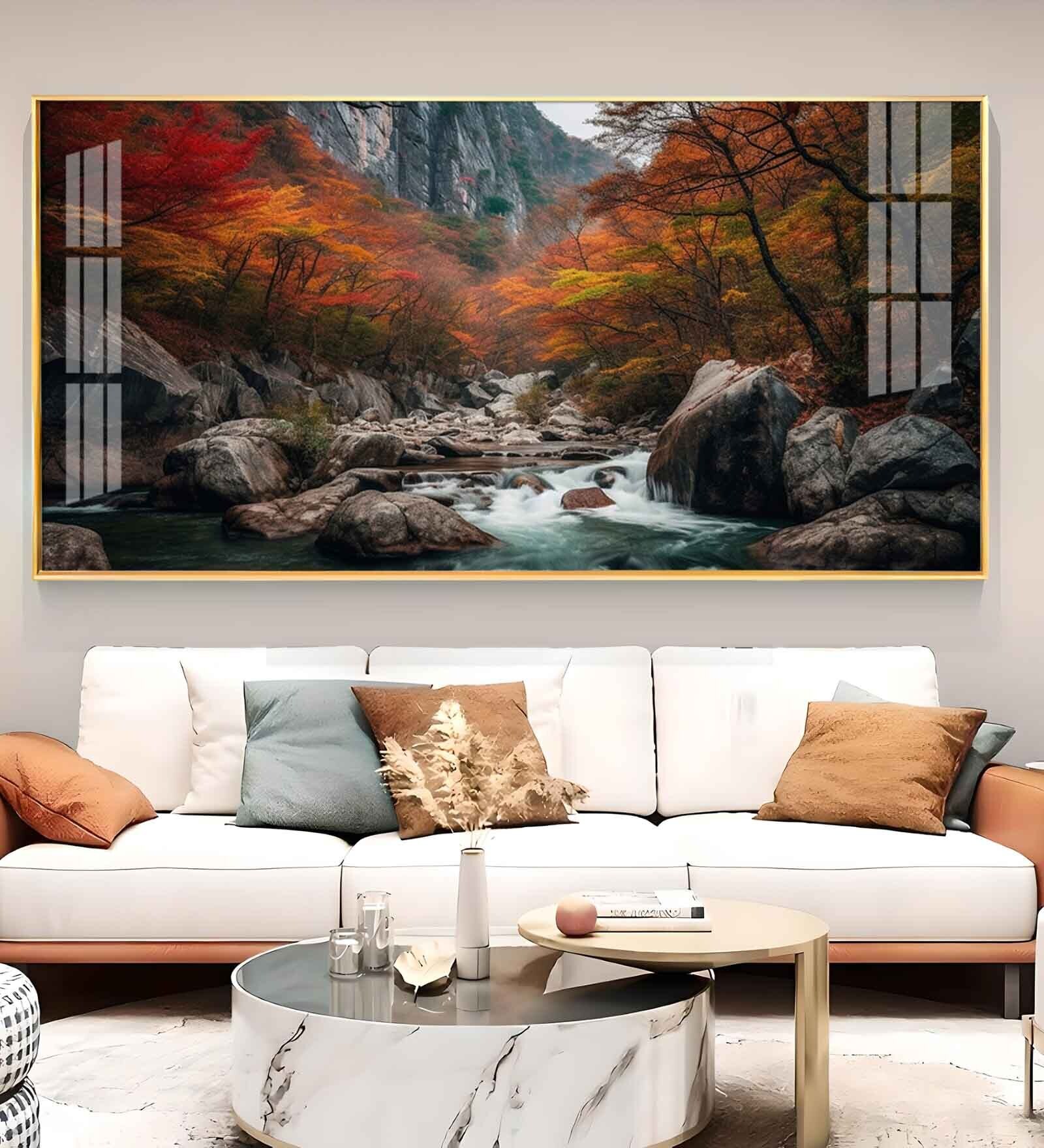 Valley of Colors Glass Finish Horizontal Wall Art