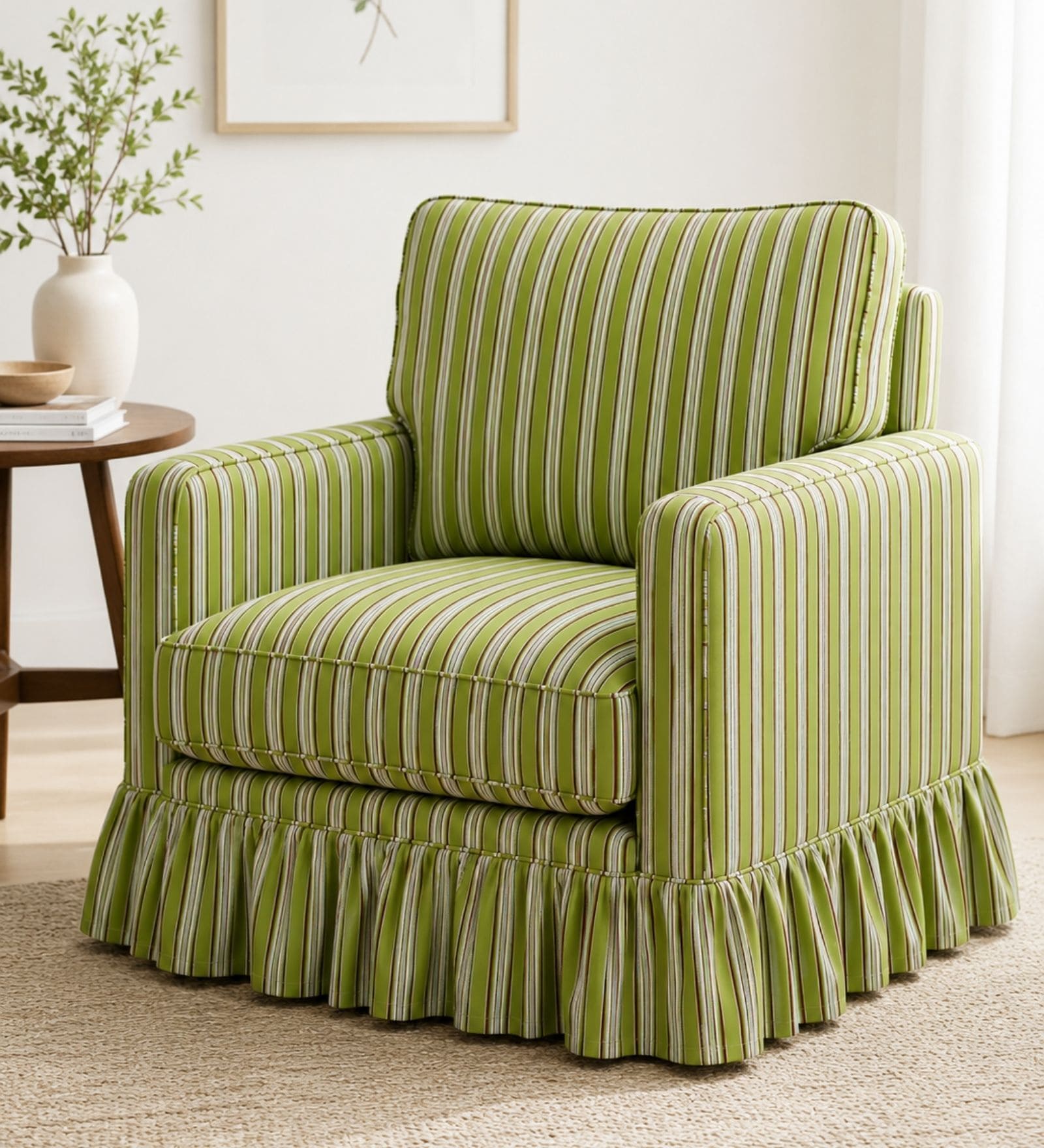 Valtor 1 Seater Sofa In Green Color Valtor 1 Seater Sofa In Green Color