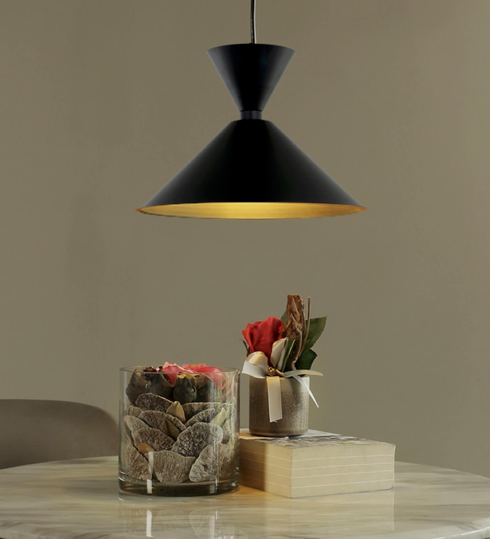 Vank Black Metal Single Hanging Lights