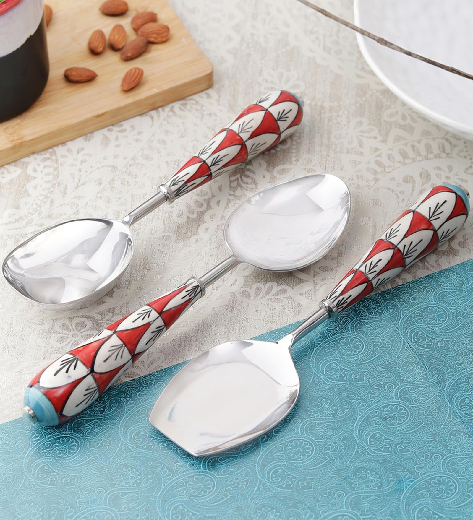 Ceramic Serving Spoons Set of 3