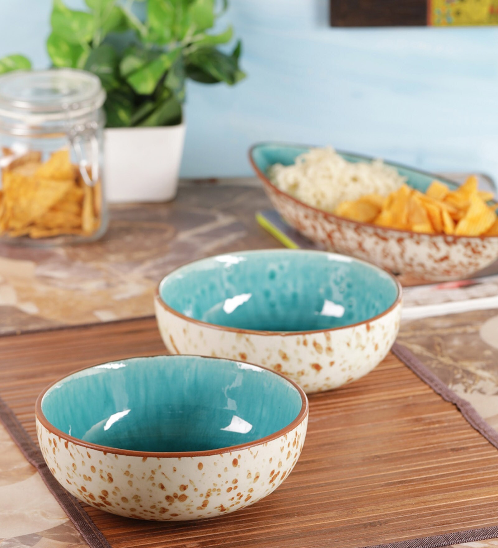 700  ML Ceramic Serving Bowls Set of 2
