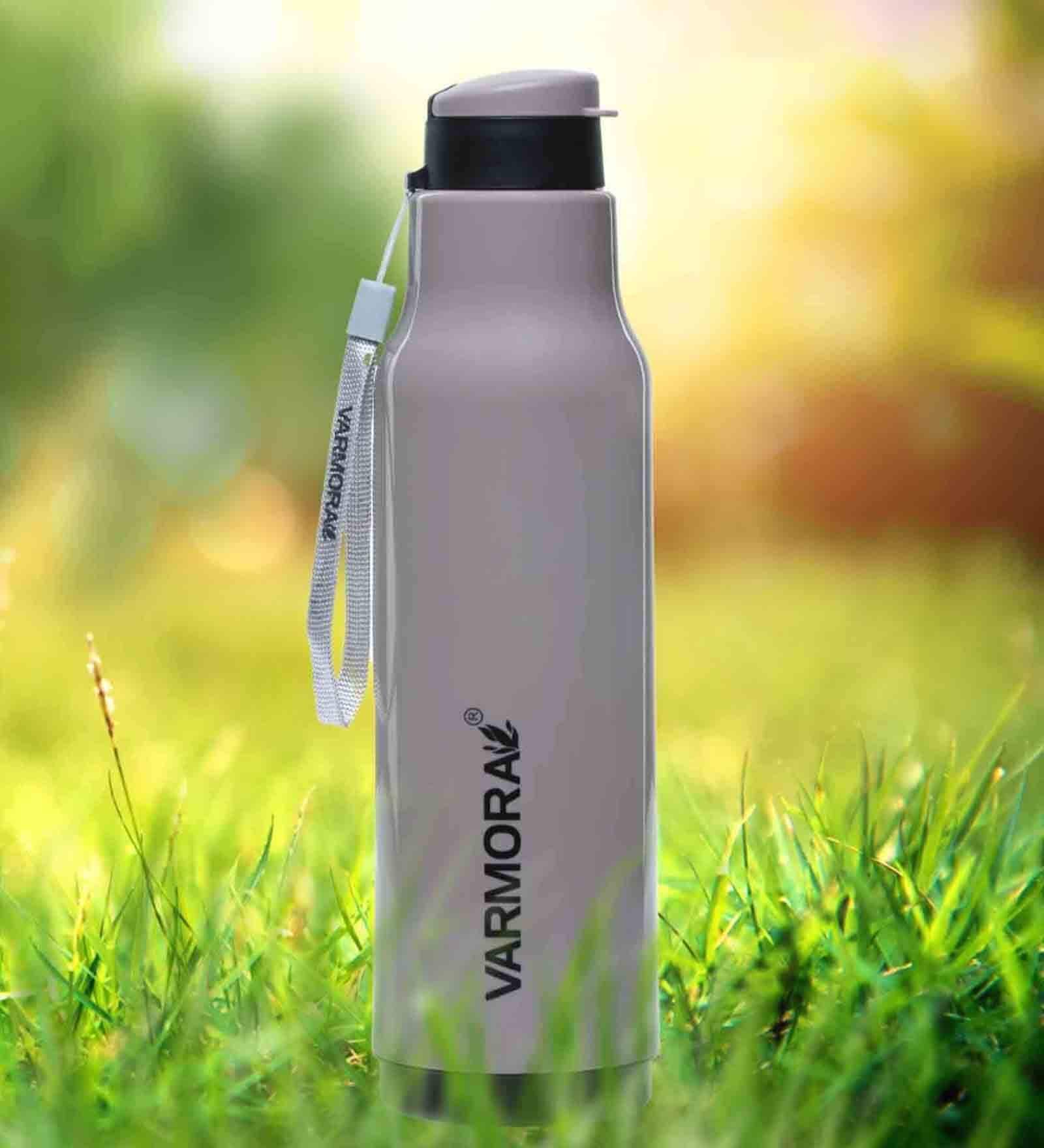 Varmora Sofia| Plastic Insulated Water Bottle| FDA Approved BPA-Free | Hot & Cold Compatible | 1000ml- Brown