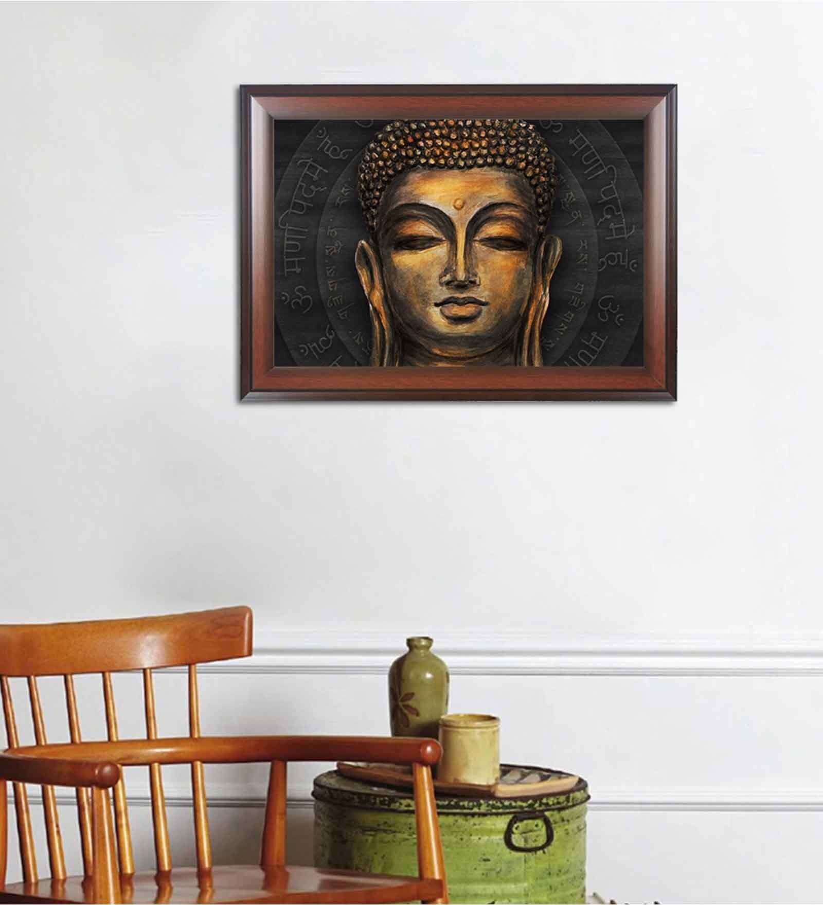 Buy Vastu Lord Buddha Multicolour MDF Framed Wall Painting at 33% OFF ...