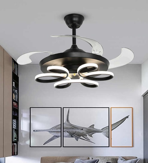 Vair Smart Fan Black Metal , Google & Alexa Remote & App Control