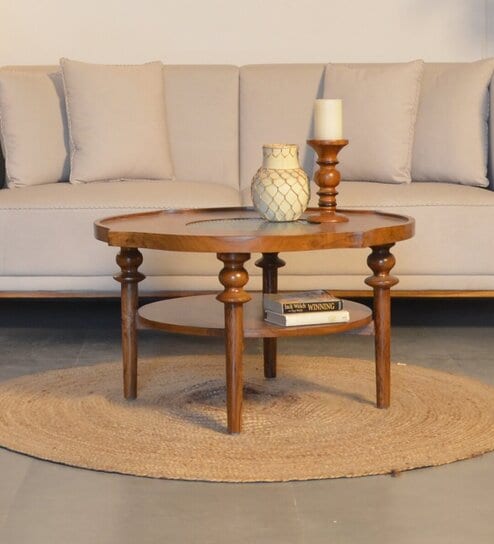Vana Teakwood Coffee Table in Teak Finish