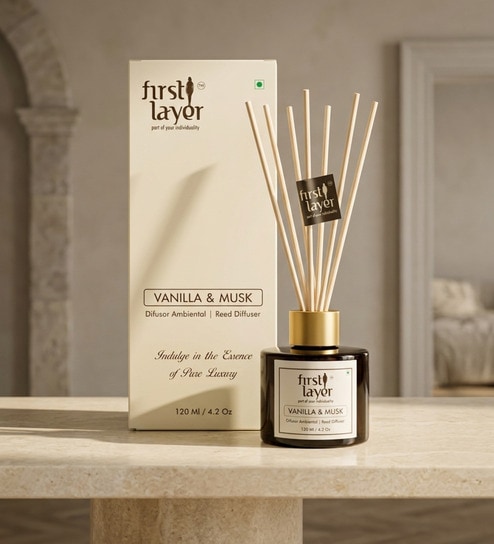 Vanilla & Musk Aromatic Reed Diffuser Set with Reed Sticks