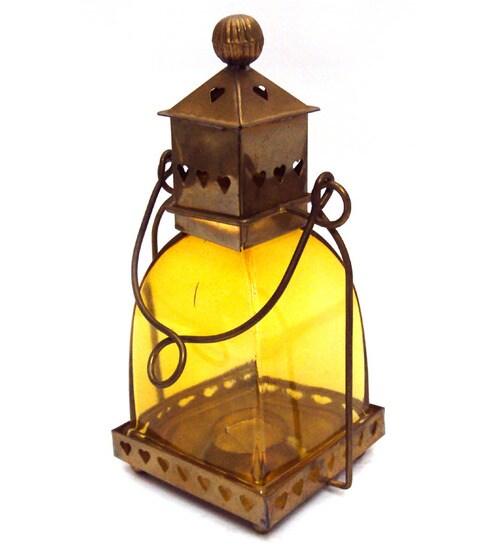 Buy Variety Arts Yellow Tealight Candle Holder Online Hanging