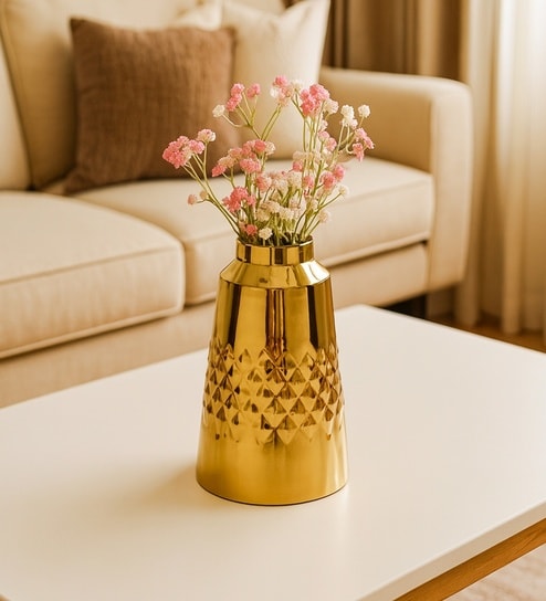 market 99 Golden Metal Flower Holder-picture-37