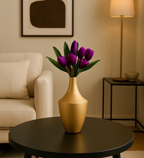 market 99 Golden Metal Flower Vase-picture-40