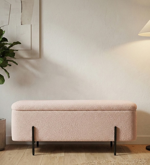 Vault Fabric Benches In Pink Colour