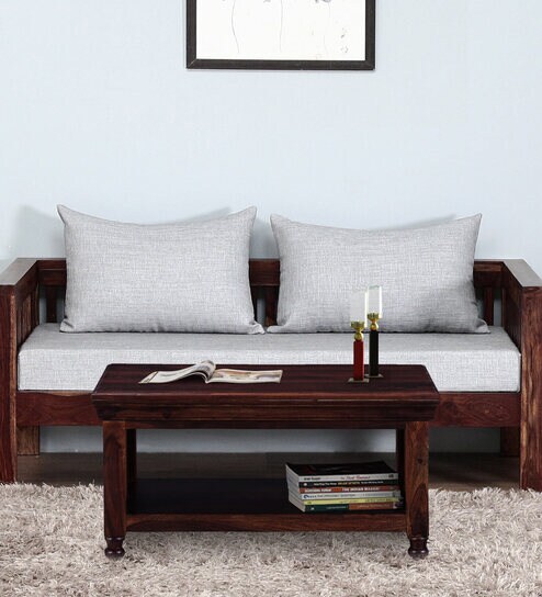 Vayaka Sheesham Wood Coffee Table In Provincial Teak Finish