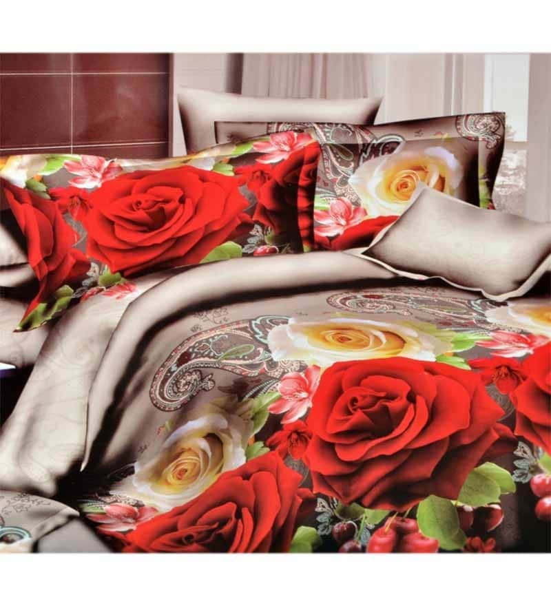 cherry print bed sheets