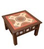 Vaari Teak Wood Coffee Table in Walnut Finish
