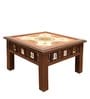 Vaari Teak Wood Coffee Table in Walnut Finish