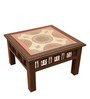 Vaari Teak Wood Coffee Table in Walnut Finish