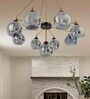 Prato Brass Glass Globe Chandelier