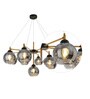 Prato Brass Glass Globe Chandelier