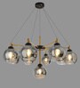 Prato Brass Glass Globe Chandelier