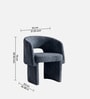 Vaerelle Sculpt Lounge Chair In Steel Blue Colour