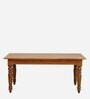 Vaina Solid Wood 6 Seater Dining Table In Provincial Teak Finish