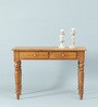 Vaina Solid Wood Console Table In Provincial Teak Finish