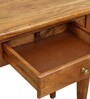 Vaina Solid Wood Console Table In Provincial Teak Finish