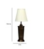 Vaishnavi Table Lamp With Ivory Pleated Shade