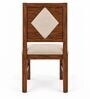 Vajra 6 Seater Dining Set In Provincial Teak Finish With Beige Colour Chair Vajra 6 Seater Dining Set In Provincial Teak Finish With Beige Colour Chair