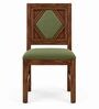 Vajra 6 Seater Dining Set In Provincial Teak Finish With Olive Green Colour Chair Vajra 6 Seater Dining Set In Provincial Teak Finish With Olive Green Colour Chair