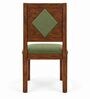 Vajra 6 Seater Dining Set In Provincial Teak Finish With Olive Green Colour Chair Vajra 6 Seater Dining Set In Provincial Teak Finish With Olive Green Colour Chair