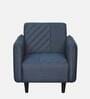 Minami Fabric 1 Seater Sofa in Blue Colour